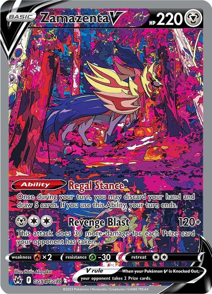 Zamazenta V #GG54/GG70 — Crown Zenith: Galarian Gallery [NM]