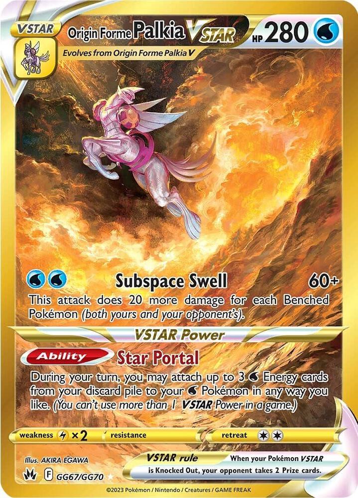 Origin Forme Palkia VSTAR (Secret) #GG67/GG70 — Crown Zenith: Galarian Gallery [PSA 10]