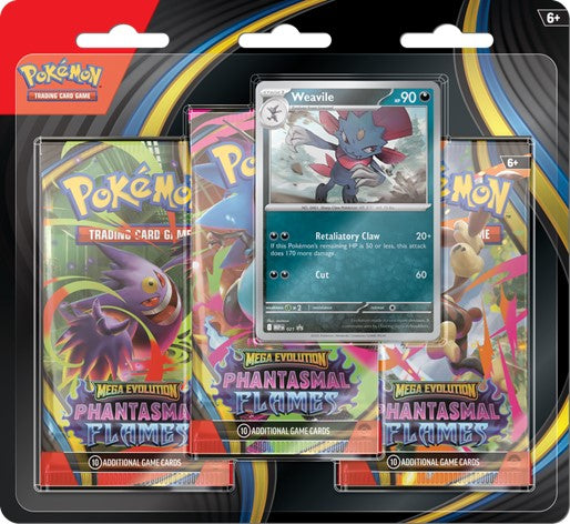 Pokemon- phantasmal flames 3-pack blister