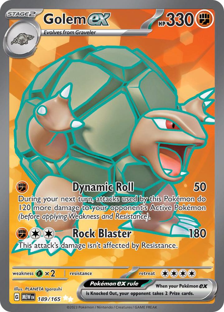 Golem ex #189/165 — SV: 151 [NM]