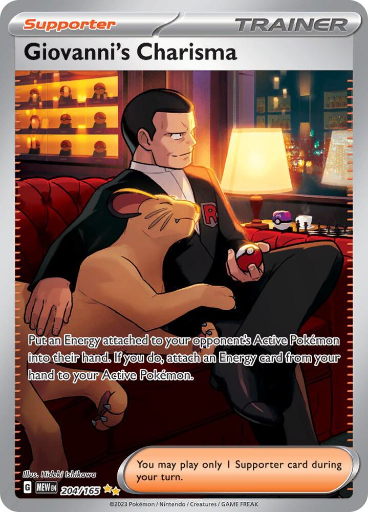 Giovanni's Charisma #204/165 — SV: 151 [NM]