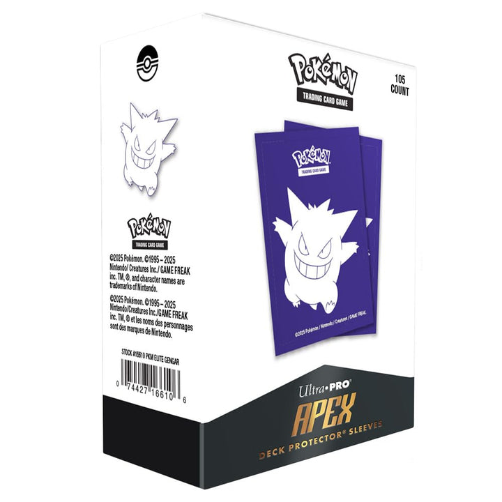 POKEMON APEX DECK PROTECTORS ELITE GENGAR 105ct