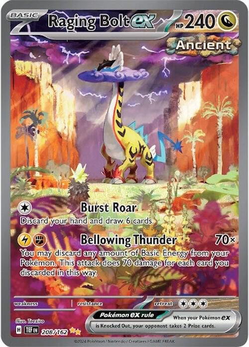 Raging Bolt ex #208/162 — Temporal Forces [NM]