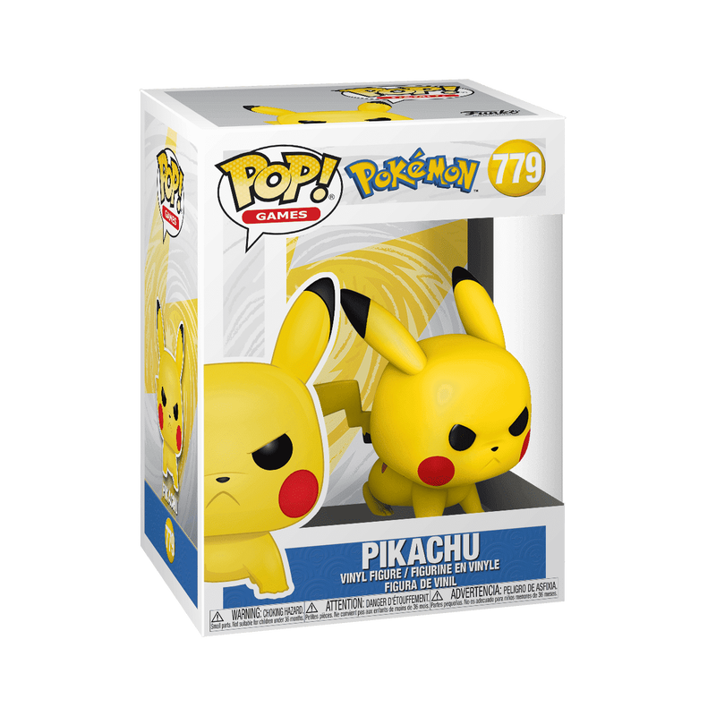 Curly's Funko source-backed package primary - Funko POP! - Pokemon - Pikachu in Attack Stance [MED-126-8213395832998:funko_attack_boxed_image]