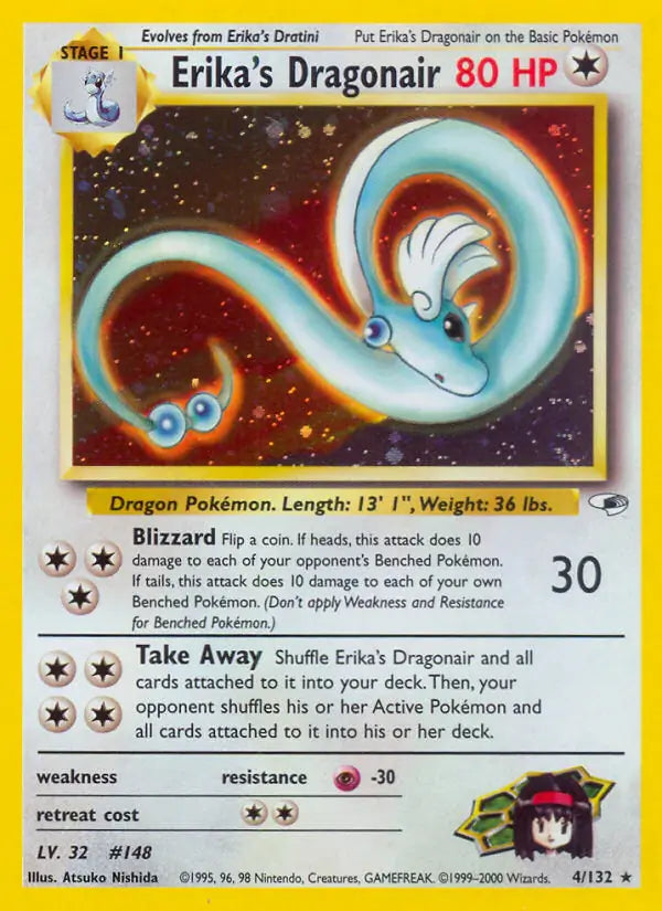 Erika's Dragonair #4 — Gym Heroes [NM]