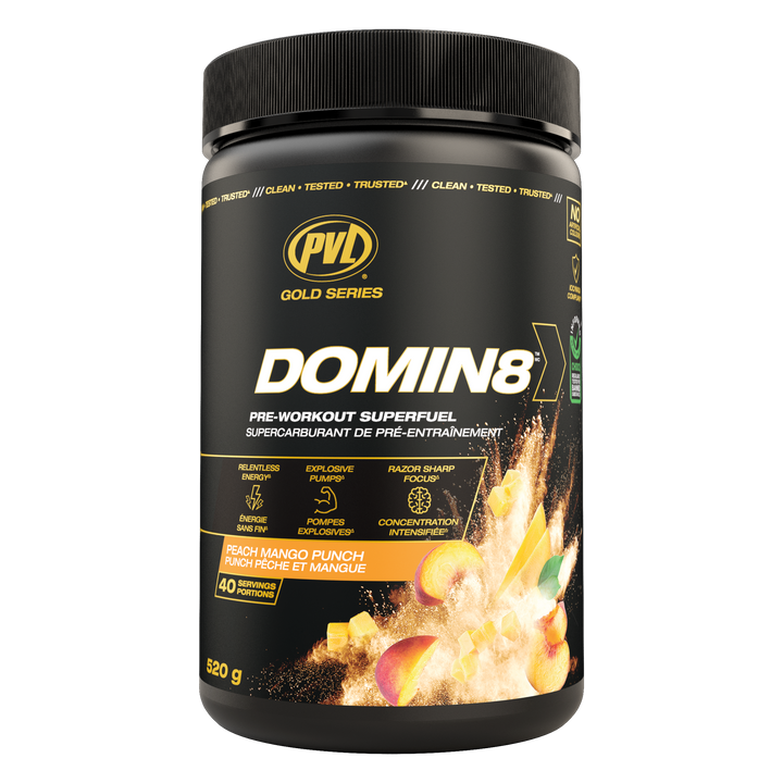 PVL Domin8 Superfuel 520 g - Peach Mango Punch 520g