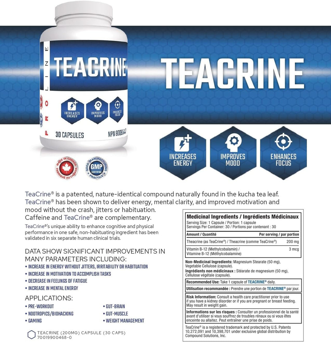 Teacrine (200mg) - 30 Servings