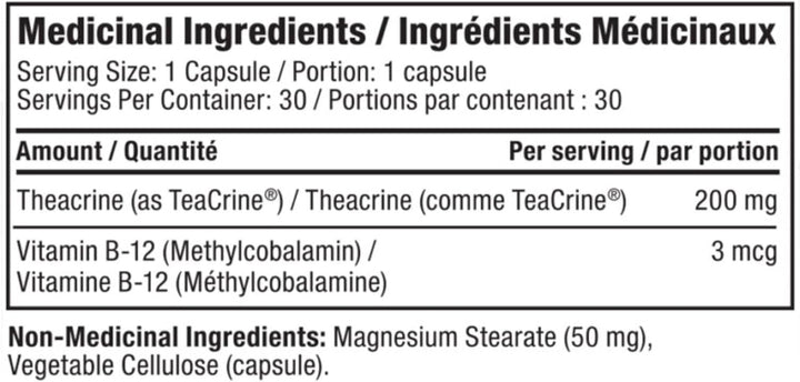 Teacrine (200mg) - 30 Servings