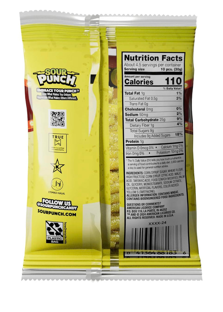 Sour Punch Banana Roulette Chewy Candy