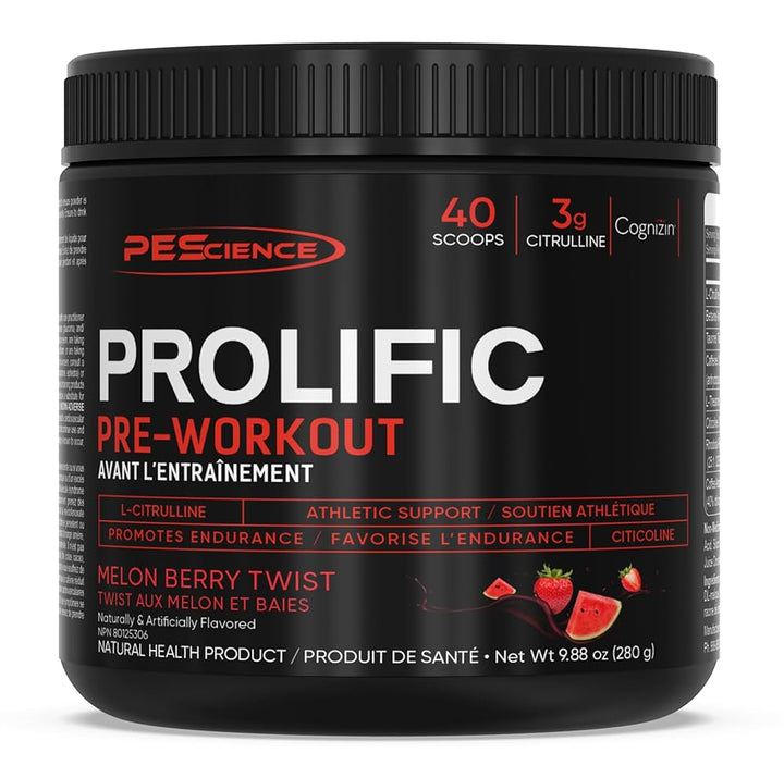 PEScience prolific pre-workout- 40 servings