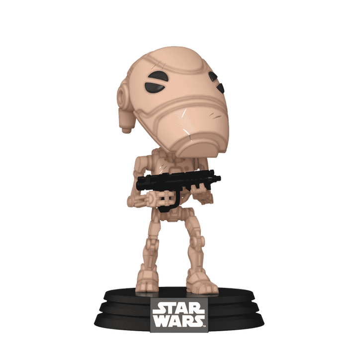 Curly's Funko source-backed figure secondary - Funko POP! - Star Wars - Battle Droid [MED-128-8195230826662:official_funko_76016_loose_image]