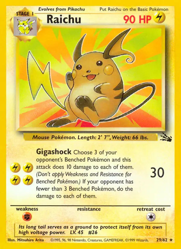 Raichu (29) #29 — Fossil [HP]