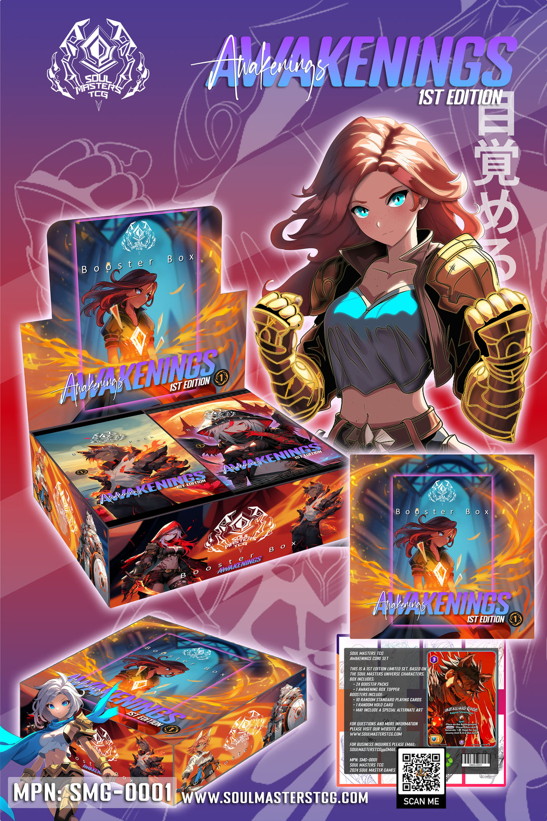 Soul Masters TCG Awakenings 1st Edition Booster Pack
