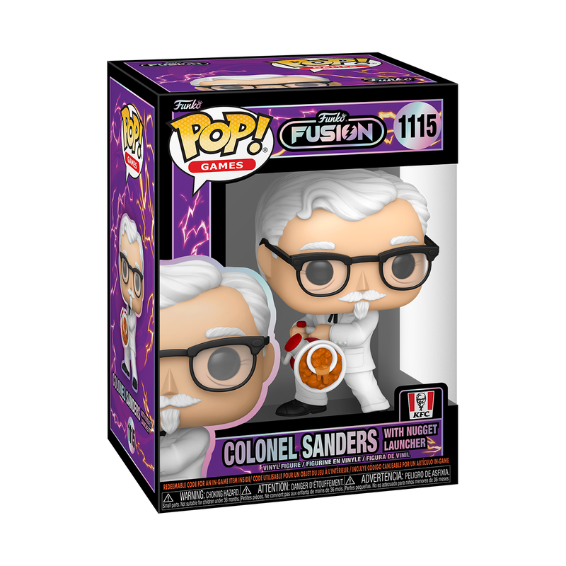Curly's Funko source-backed package primary - Funko Pop! Fusion Colonel Sanders [REVIEW-002-MED-002-15272758902950:official_funko_standard_boxed_image]