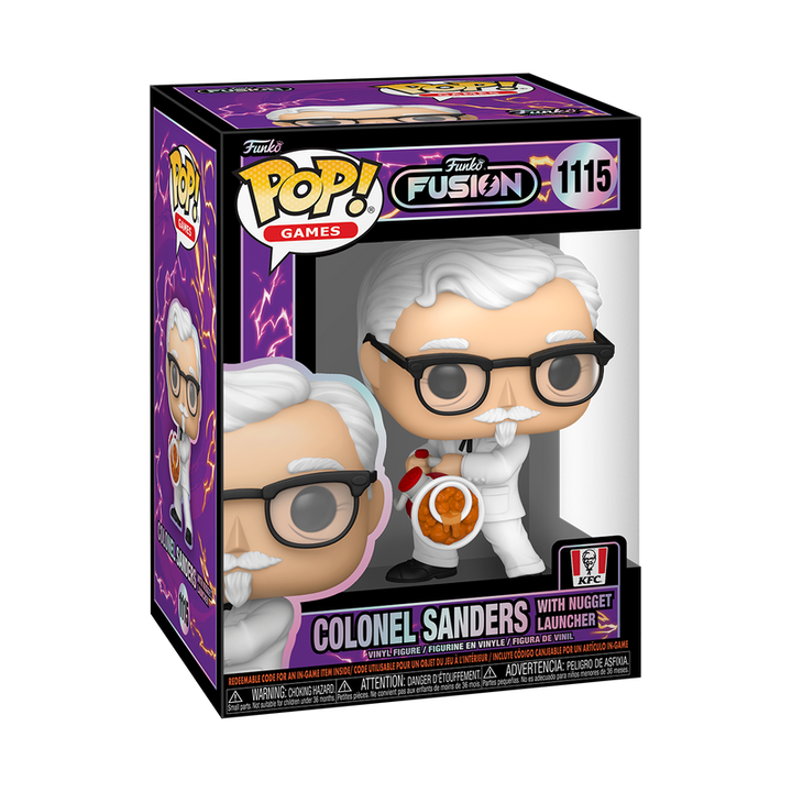 Curly's Funko source-backed package primary - Funko Pop! Fusion Colonel Sanders [REVIEW-002-MED-002-15272758902950:official_funko_standard_boxed_image]