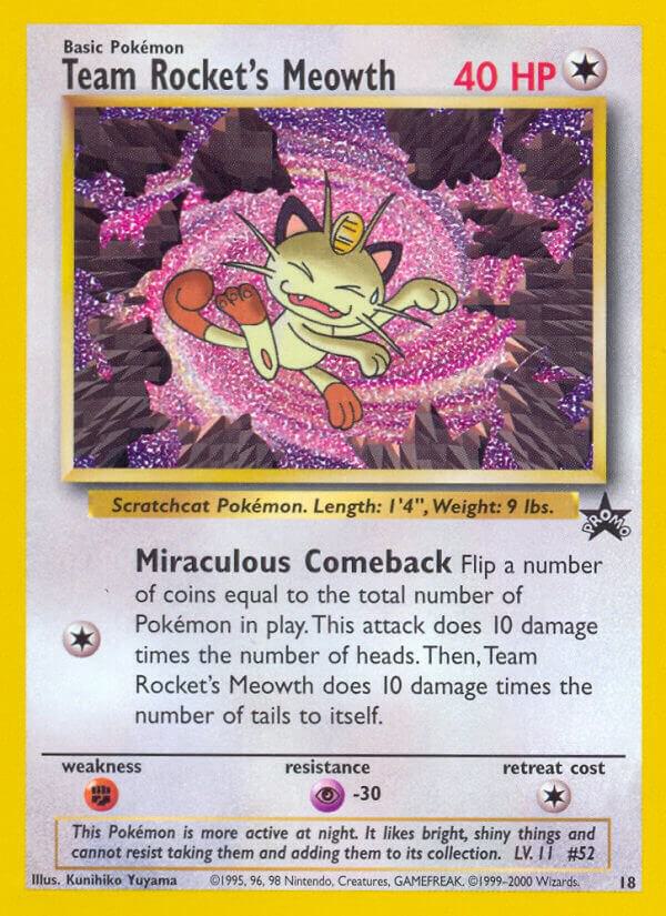 Team Rocket's Meowth #18/53 — WoTC Promo [HP]