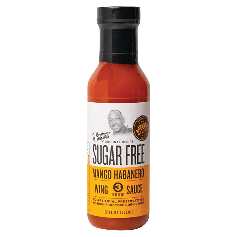 G Hughes Sugar Free Mango Habanero Wing Sauce 355 mL bottle