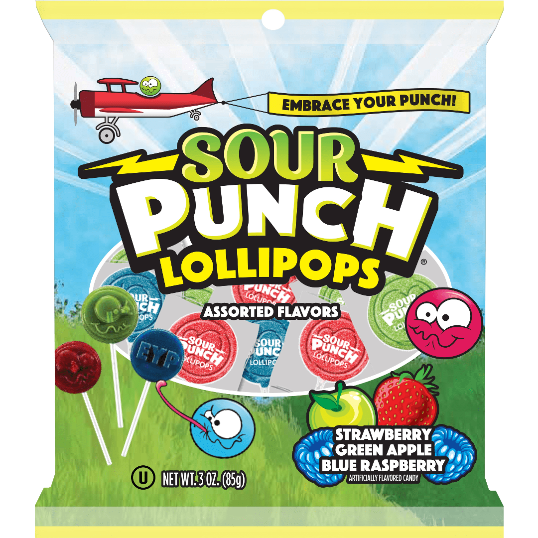 Sour Punch Lollipops