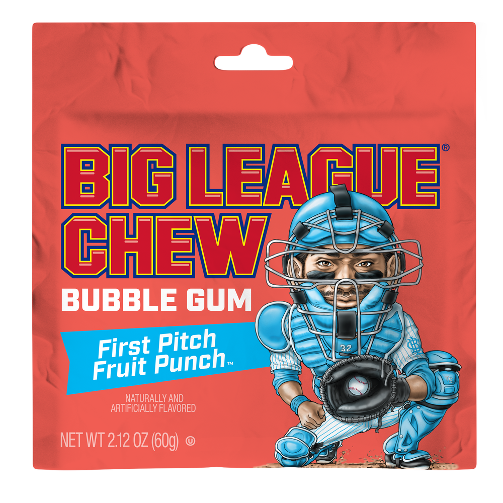 Big League Chew First Pitch Fruit Punch - 60g pouch