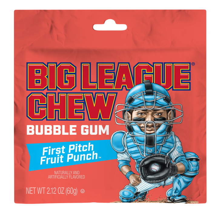 Big League Chew First Pitch Fruit Punch - 60g pouch
