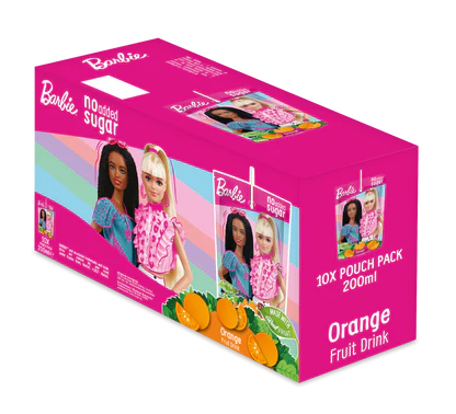 Barbie Fruit Juice Pouch - Orange