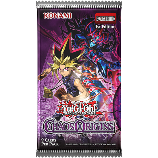 Yu-Gi-Oh Chaos Origins sleeved booster product art