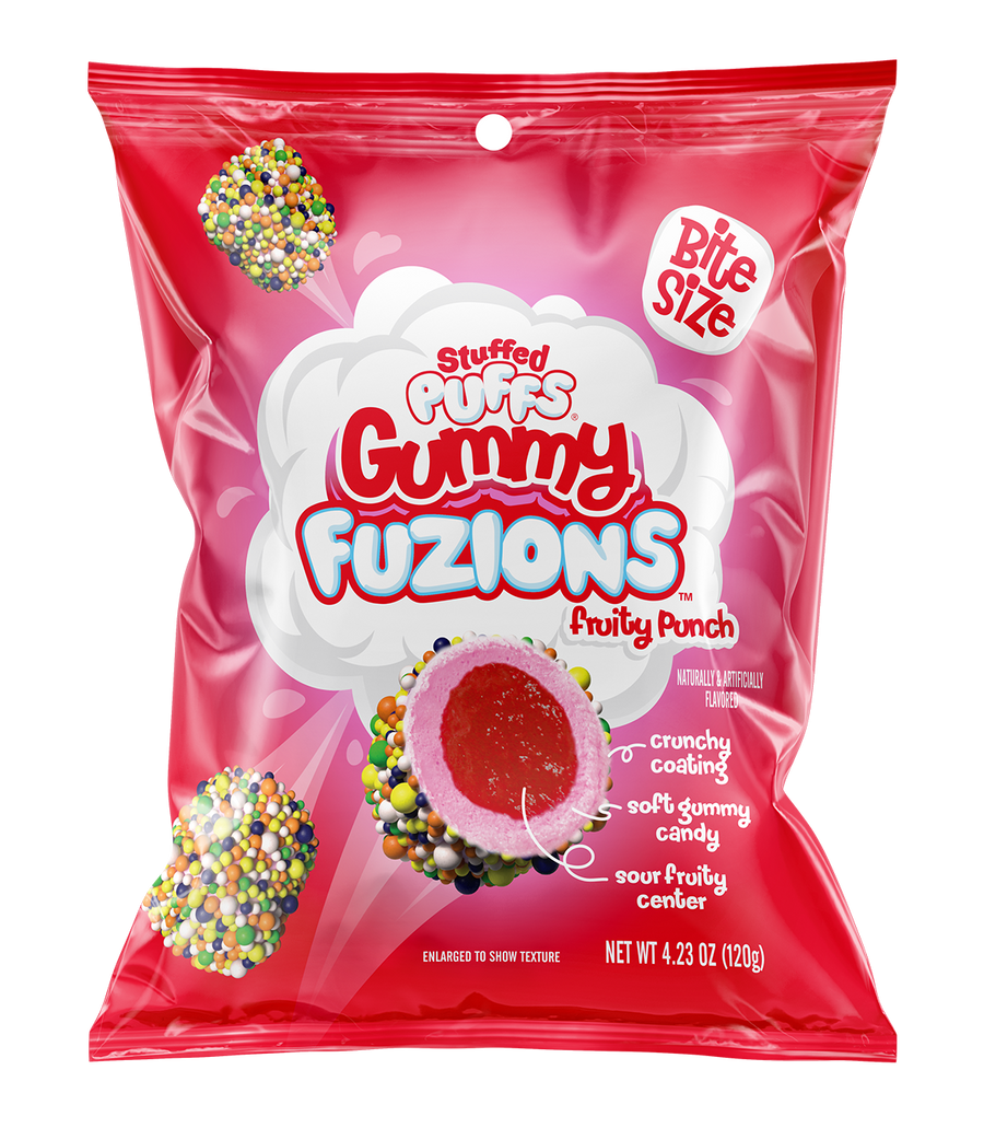Stuffed Puffs Gummy Fuzions Fruity Punch - 4.23 oz
