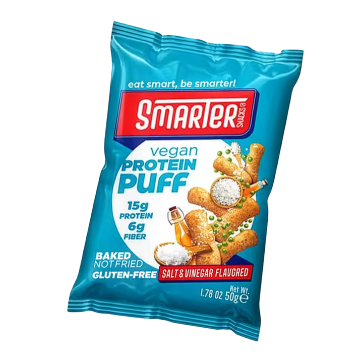 Smarter Snacks Vegan Protein Puffs Salt and Vinegar 50g