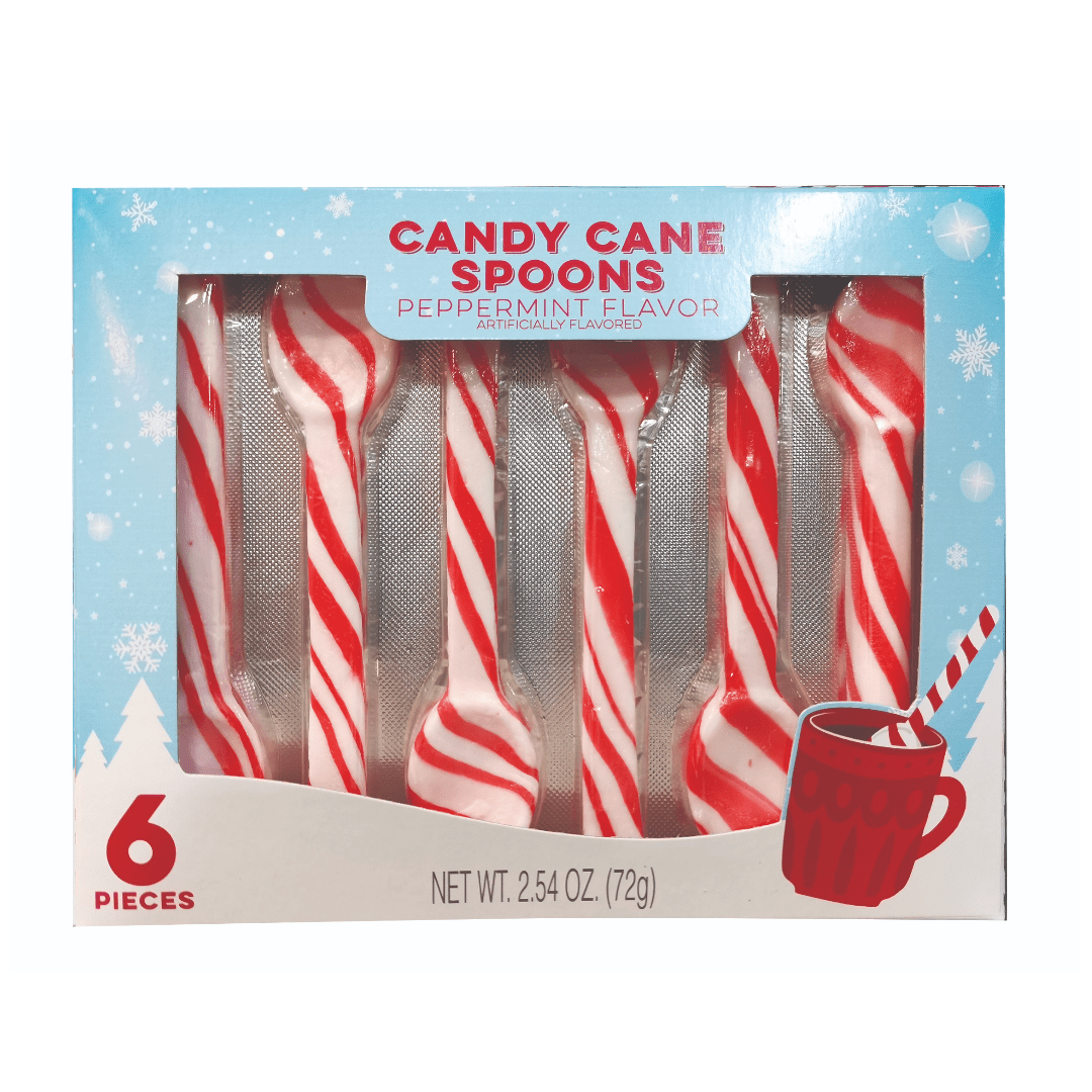 Candy Cane Spoons - 6 pack