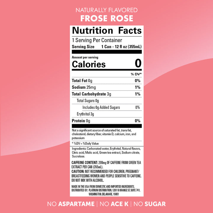 Joyburst Energy Drink - 355 mL Can - Frose Rose product image 5