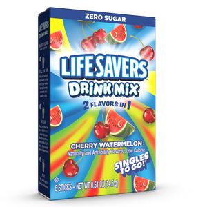 LifeSavers Singles To Go Cherry Watermelon Drink Mix - 6-Count Box 14.5g
