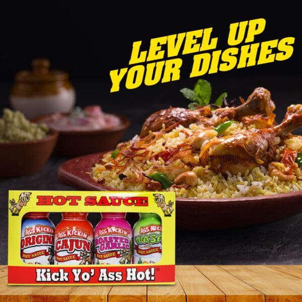 Ass Kickin' Mini Hot Sauce 4-Pack - alternate product image