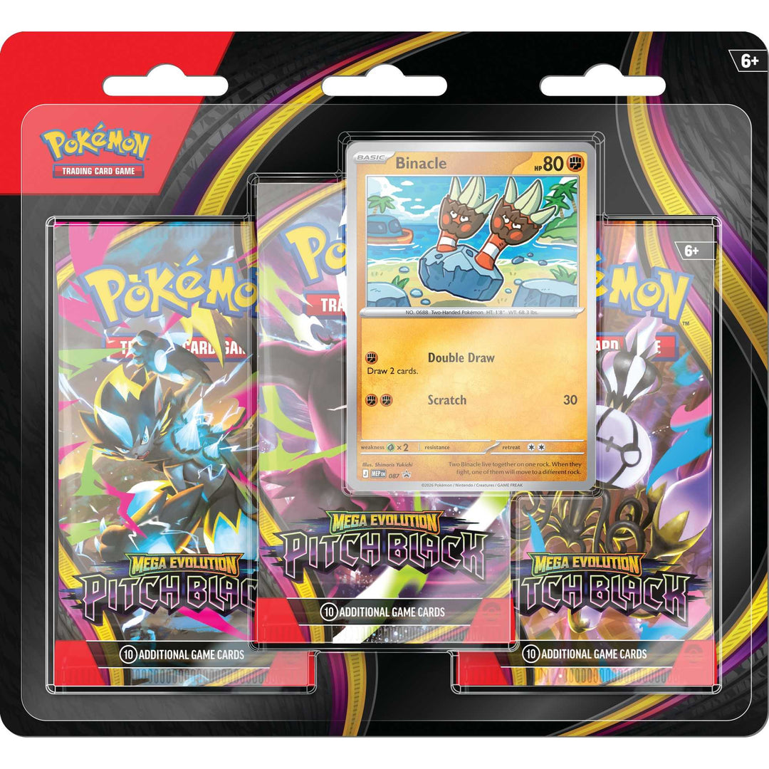 Pokemon TCG: Mega Evolution—Pitch Black 3-Pack Blister