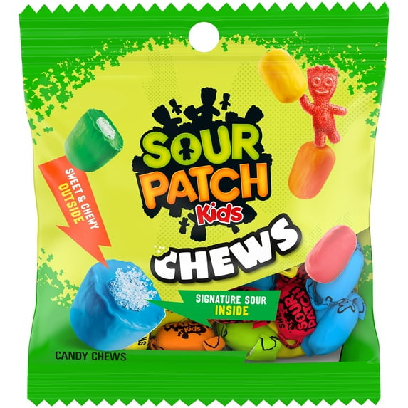 Sour Patch Kids Chews Assorted Soft Candy 2.12 oz