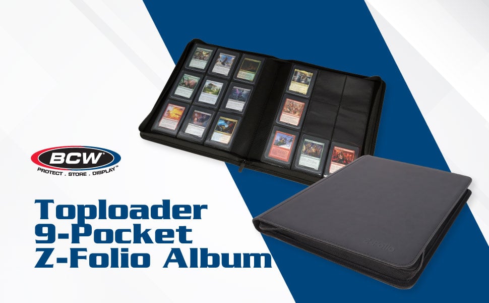 BCW Z-Folio top-loader album capacity detail