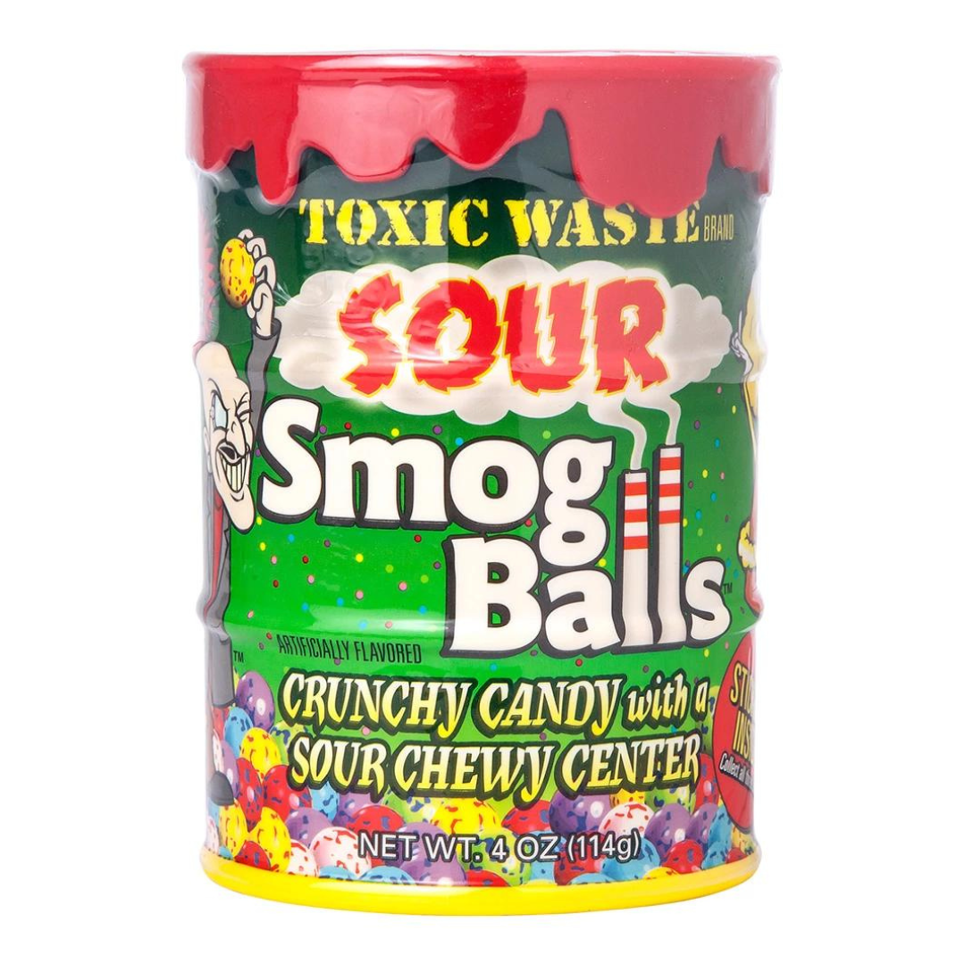 Toxic Waste Sour Smog Balls - Piggy Bank