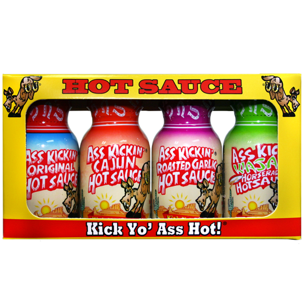 Ass Kickin' Mini Hot Sauce 4-Pack