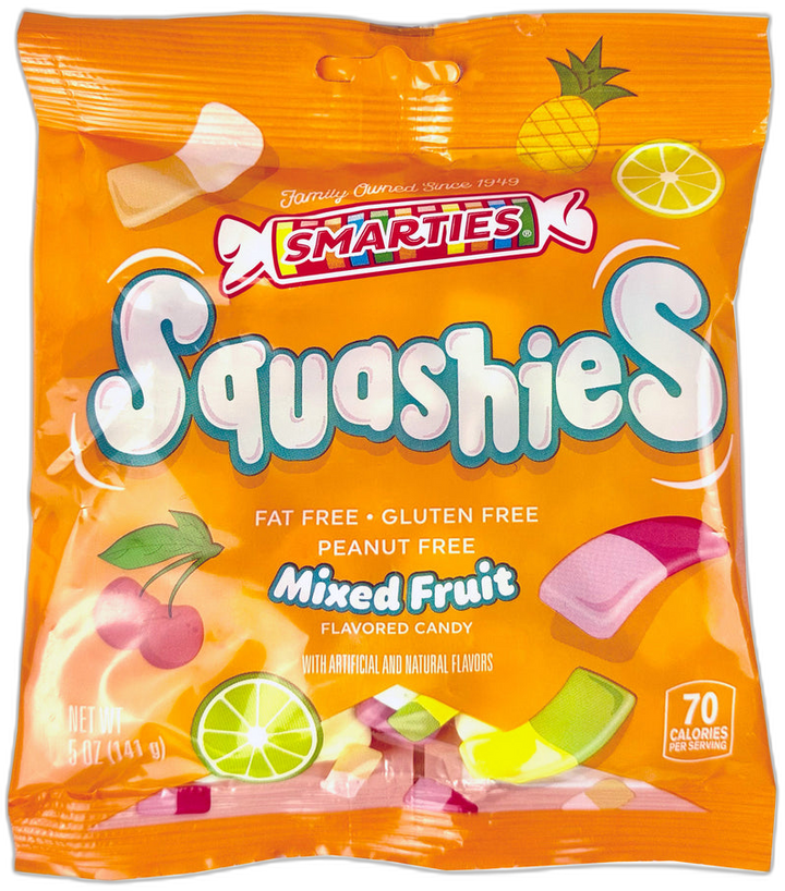 Smarties Squashies Mixed Fruit 5 oz Bag