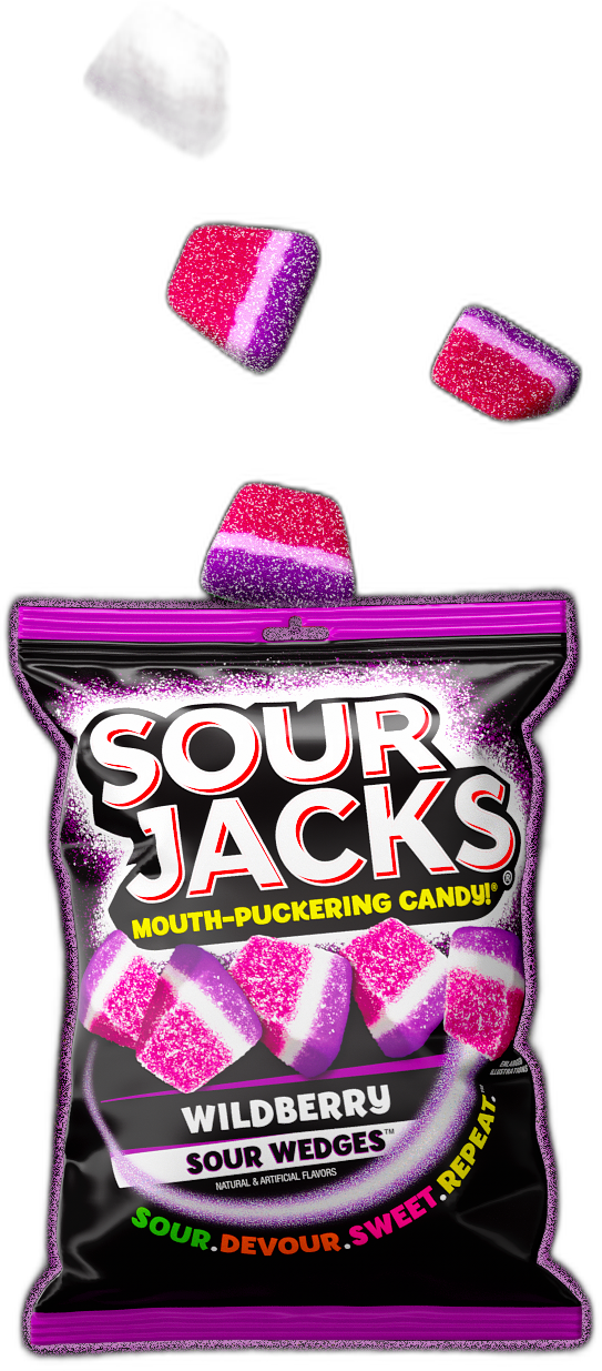 Sour Jacks Wildberry Sour Wedges 5 oz Bag