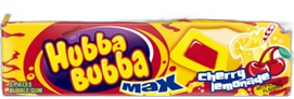 Hubba Bubba Max Cherry Lemonade Bubble Gum 5 Piece Pack