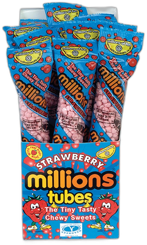 Millions Strawberry Tube 65 g