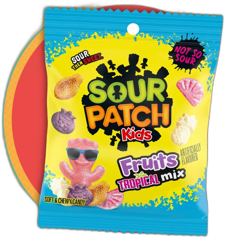 Sour Patch Kids Fruits Tropical Mix - 3.08 oz