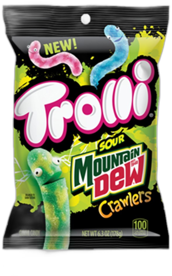 Trolli Mountain Dew Sour Brite Crawlers Gummies 6.3 oz
