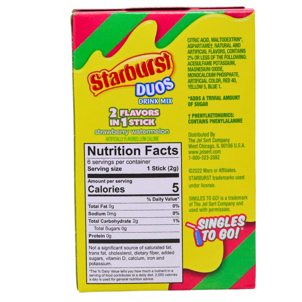 Starburst Duos Drink Mix