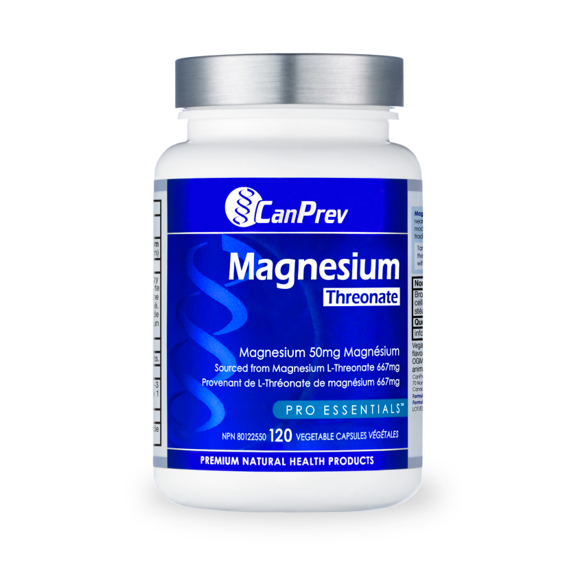 CanPrev Magnesium Threonate 120 vcaps bottle