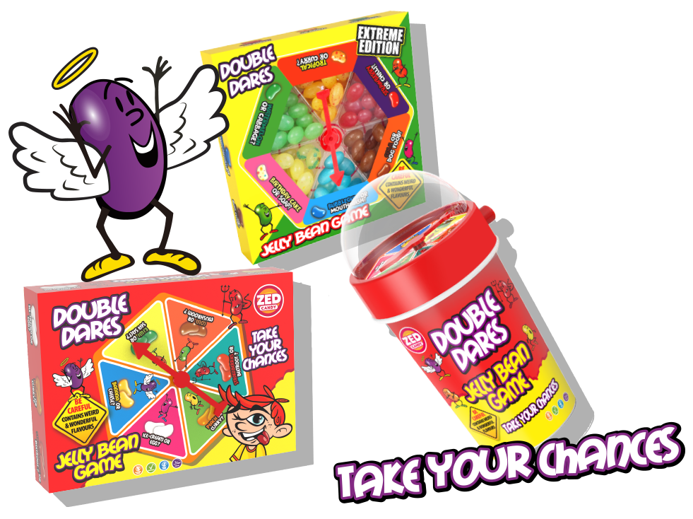 Zed Candy Double Dares Jelly Bean - Spin Cup 60g