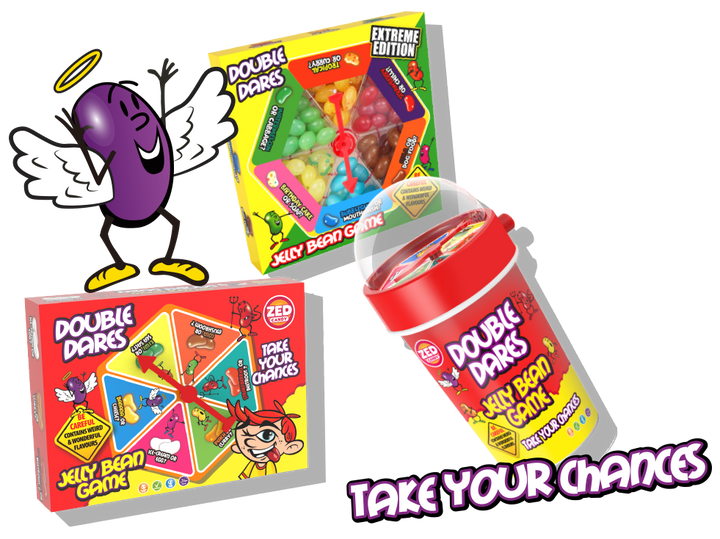 Zed Candy Double Dares Jelly Bean - Spin Cup 60g