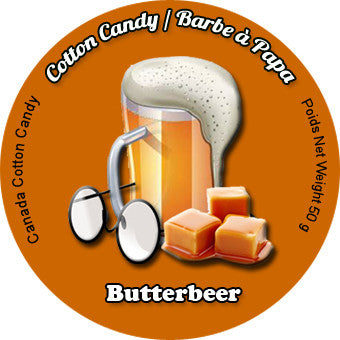 Canada Cotton Candy Butterbeer cotton candy in 34oz deli container