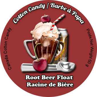 Canada Cotton Candy Root Beer Float cotton candy in 34oz deli container