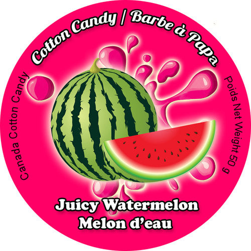 Canada Cotton Candy Juicy Watermelon cotton candy in 34oz deli container
